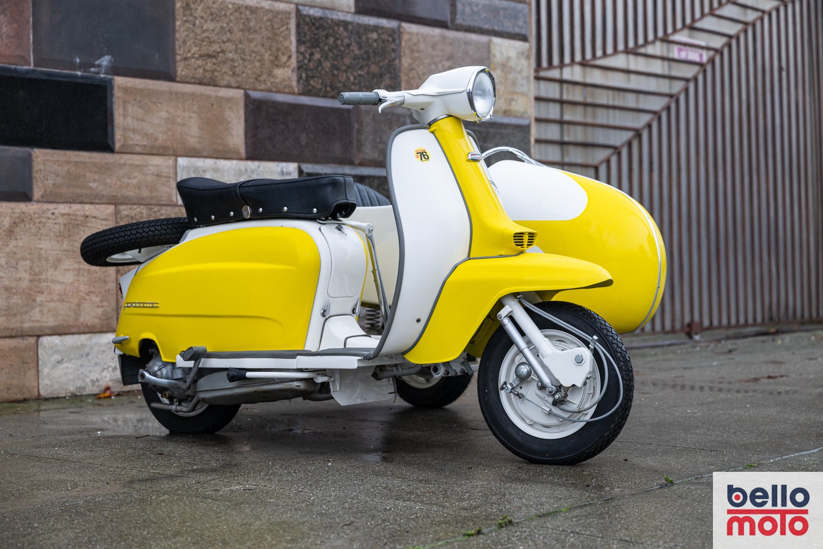 1963 LAMBRETTA TV175 SIDECAR With Custom SIDECAR — Bello Moto SF
